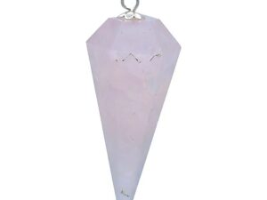 Pendule conique quartz rose 3,5cm