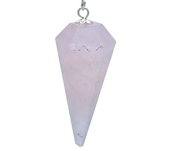 Pendule conique quartz rose 3,5cm