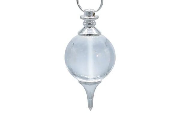 Pendule sphère cristal de roche 4cm