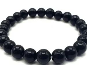 Bracelet homme obsidienne