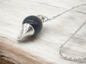 Pendule sphère Obsidienne noire 4 cm