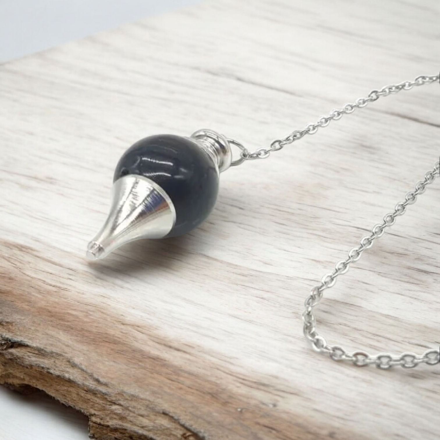 Pendule sphère Obsidienne noire 4 cm