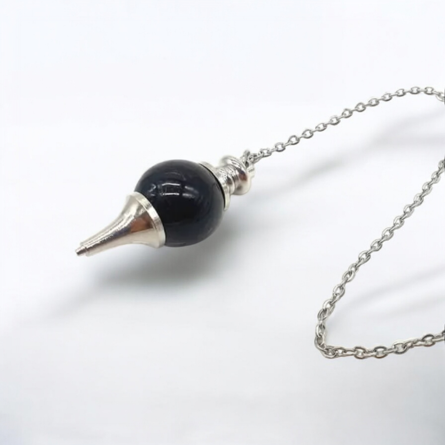 Pendule sphère Tourmaline noire 4 cm