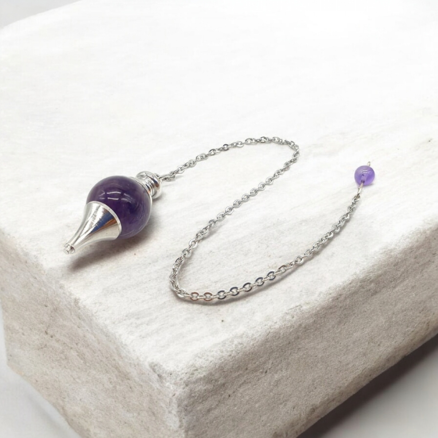 Pendule sphère Améthyste 4 cm