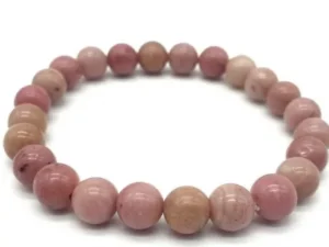 Bracelet rhodonite unie