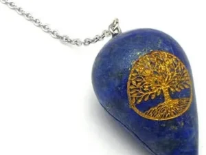 Pendule lapis lazuli arbre de vie