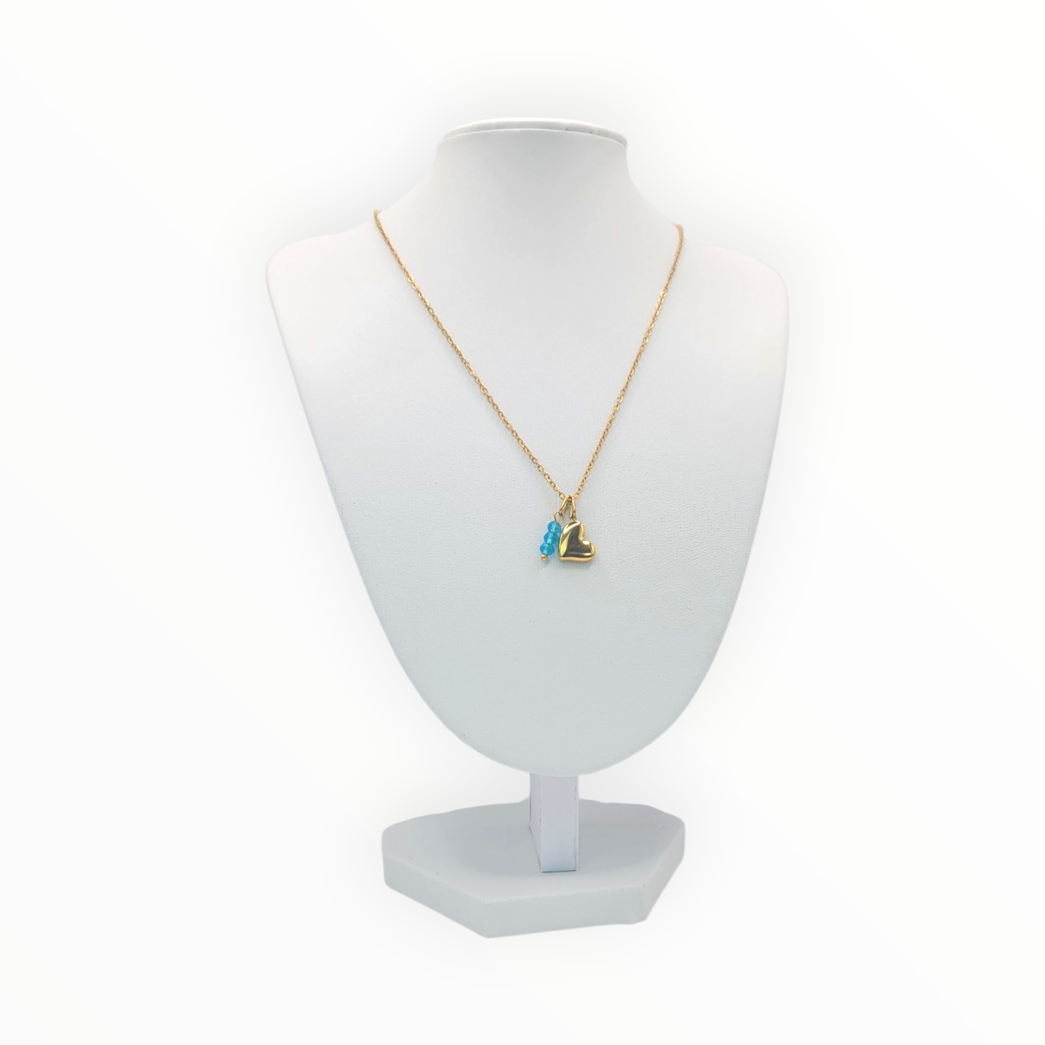 Collier Pendule Divina bleu azur