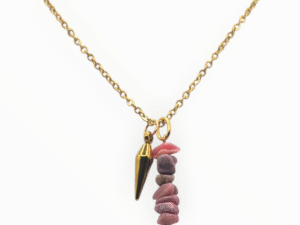Collier Pendule Zélis Rose