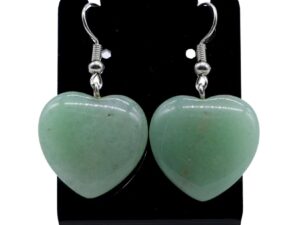 Boucles d’Oreilles Cœur Aventurine