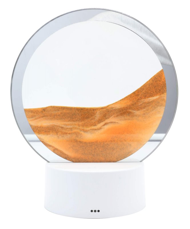 Lampe Sable Ronde 18 cm – Orange Zen et Décoration