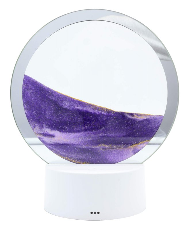 Lampe Sable Ronde 18 cm – Violet Zen et Décoration