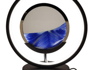 Lampe Sable Ronde 31 cm – Bleu Zen et Décoration