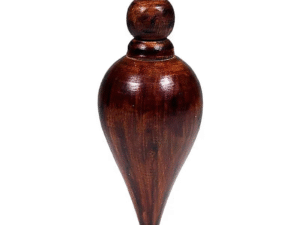 Pendule en Bois foncé en forme de goutte d'eau