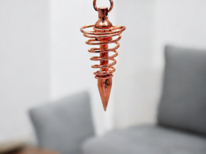 Pendule de Radiesthésie en Laiton Cuivré en Forme de Spirale