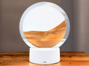 Lampe Sable Ronde 18 cm – Orange Zen et Décoration