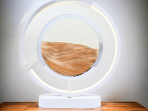 Lampe Sable Design 32cm – Orange Décoration Zen