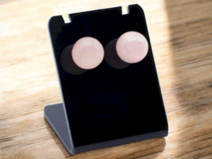 Boucles d’Oreilles Perle Quartz Rose