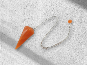 Pendule conique Aventurine Orange 3,5 cm