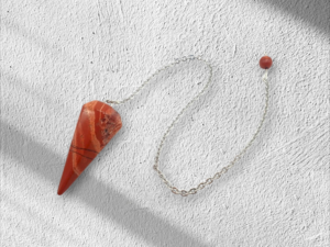 Pendule Conique Jaspe Rouge